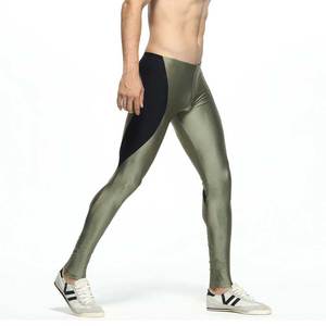 Leggings de sport pour hommes, écologiques, extensibles, compressifs, pour la gym, impression personnalisée, vente en gros - Product Image 6