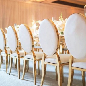 Venta al por mayor desmontar Acero inoxidable boda Acero inoxidable mesa de comedor y sillas conjuntos de sillas de habitación moderna - Product Image 1