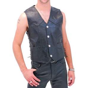 Chaleco de Cuero para Motociclismo, Personalizado, Resistente al Viento, Talla Grande, para Hombre, Sin Mangas, Protección para Conducir, Proveedor 2026 - Product Image 6