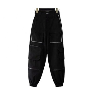 Wholesale Street Style Custom Color Size Sweat Cargo Pants Reflective Trousers Joggers With Pocket Trouser - Product Image 4