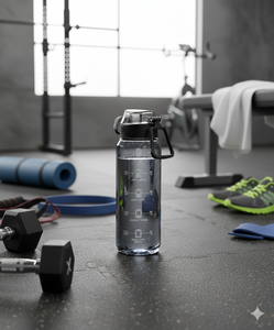 FIT FIRST <b>Shaker</b> <b>Bottle</b> 700ml Plastic Push Button Lid Bpa Free For Gym Adults Sports Use - Product Image 6
