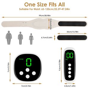 Cintura Massaggiante EMS Senza Fili con 8 Modalità e 19 Intensità, Telecomando Magnetico, per Schiena, Pancia e Vita - Product Image 4