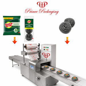 Máquina Multifuncional Automática para Envolver, Sellar y Empacar Esponjas de Limpieza de Grado Alimenticio para Cocina - Product Image 3