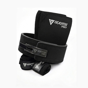 Set de Levantamiento de Pesas con Logotipo Personalizado, Cinturón de Palanca de 10mm y 13mm, Rodilleras de Neopreno de 7mm y Muñequeras, Accesorios de Gimnasio para Entrenamiento Físico - Product Image 1