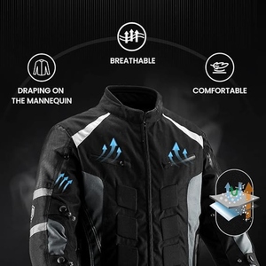 Veste de moto imperméable personnalisée pour le tourisme, veste de moto avec protection CE, veste de moto pour l'aventure - Product Image 4