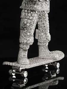 Pendentif Hip Hop de Luxe Personnalisé avec Pierres, Entièrement Personnalisable, en Argent Sterling 925, Moissanite VVS, Plaqué Rhodium/Or - Product Image 5