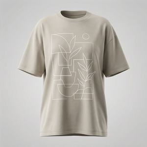 T-shirt décontracté pour femme, coupe classique, haute qualité, imprimé streetwear, léger, respirant, toutes saisons, manches courtes en satin - Product Image 1