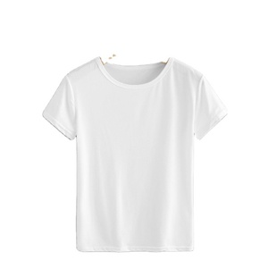 Camisetas blancas lisas Estilo clásico Hombres 100% algodón de Bangladesh - Product Image 5