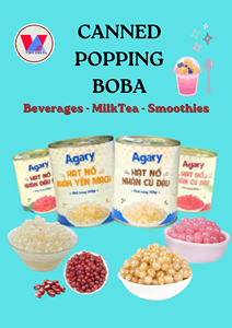 Hot Topping Canned Popping Pearls VietNam Product Supply For Beverages Milk tea Desserts Wholesale Export Competitive Price - Product Image 6