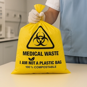 Bolsas Compostables y Biodegradables de PLA para Residuos Químicos y Médicos |   Bolsas de Eliminación de Residuos Peligrosos a Base de Plantas con Sellado Térmico para Hospitales y Laboratorios - Product Image 2