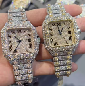 Reloj automático de alta calidad estilo hip-hop con movimiento TW/CN, reloj automático con diamantes de moissanita VS, reloj de lujo con moissanita VVS. - Product Image 1