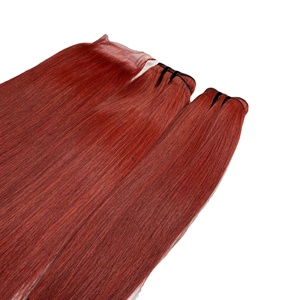 ผมต่อแบบเทปปลายแบน 100% ผมแท้เวียดนาม สีแดงตรงธรรมชาติ  แบบเส้นเดียวจากผู้บริจาคคนเดียว - Product Image 1