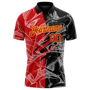 <b>Custom</b> Printed Polo Shirt Sublimation 100% Polyester Golf Sportswear Club Team Uniform OEM Wholesale Personalized Name Logo Wear - Product Image 2
