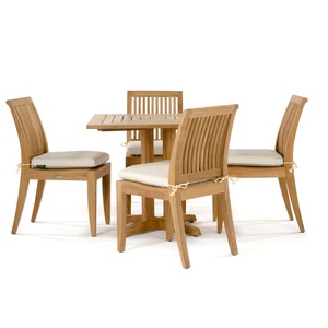 Mesa de Comedor Rectangular de Madera Maciza, Diseño Moderno y Minimalista, Estable, para 4 Personas, Muebles para el Hogar - Product Image 4