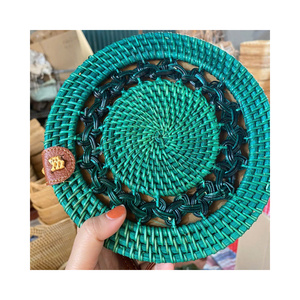 High Quality Rattan Bag Handwoven Beach Purse Premium Round <b>Straw</b> Handbag For Summer Fashion Bulk Wholesale Vietnam Price - Product Image 1