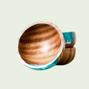 Juego de Tazones para Ensalada de Madera de Mango y Acacia, Tazón Grande de Madera Natural, Hecho a Mano, Ecológico, Resistente a la Decoloración, para el Hogar - Product Image 2