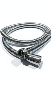 OEM SS304 Flexible <b>Shower</b> Hose 1.5m — Brass Nut Ends, BSP 1/2" Thread, Wholesale Bathroom <b>Fittings</b> - Product Image 3
