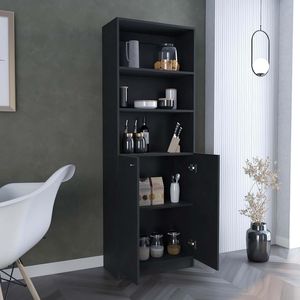 Modern Home 2-Door <b>Bookcase</b> with Dual Doors and Multi-Tier Shelves Practical Storage Unit - Product Image 4