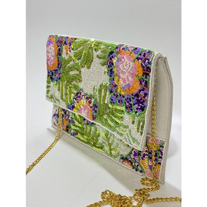 Sac à perles personnalisable de qualité supérieure pour femmes, sac de soirée multi-usages avec broderie artisanale, finition luxueuse - Product Image 1