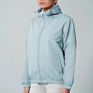 Purple Unisex Hooded <b>Racer</b> <b>Jacket</b> Zipper Closure Sporty Color Blocking Windproof Regular Fit Spring Season Polyester Shell - Product Image 5