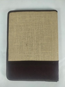 Carpeta de Archivos Ecológica de Yute, Organizador de Documentos con Cierre de Cremallera, Decoración Informal para Oficina, Escuela, Universidad y Negocios - Product Image 2