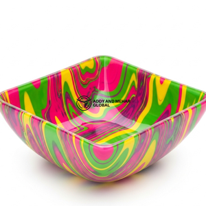 Tazón Decorativo Multicolor para Servir – Tazón Moderno y Artístico para Frutas y Ensaladas, para Mesa de Comedor, Cocina y Hogar Contemporáneo - Product Image 4