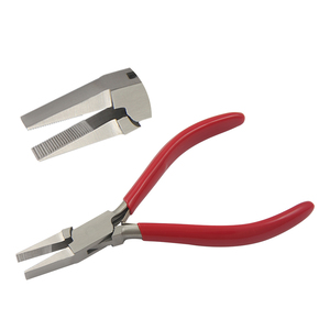 Flat Nose Pliers 130mm Serrated Jaws With Spring PVC Handles <b>Box</b> Joint Jewelry Making DIY Crafts Pliers - Product Image 1
