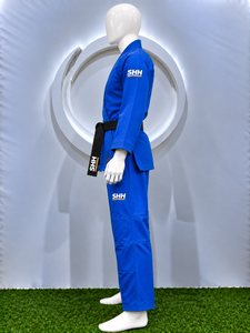 SHH Blue Cotton Judo Gi Uniform for Boys Kids Durable Martial Arts Wear with Black <b>Belt</b> - Product Image 5