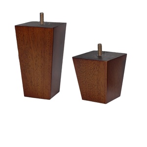 Low MOQ Solid Wood <b>Sofa</b> Legs Square Replacement Furniture Legs Custom Size OEM ODM <b>Small</b> Order Friendly Factory - Product Image 1