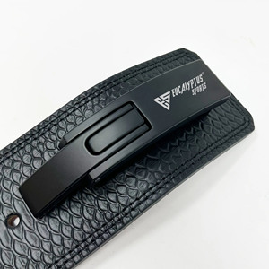 Custom Logo Crocodile Leather Style Premium Lever Weightlifting Belt for Men Gym <b>Back</b> <b>Support</b> Powerlifting Bodybuilding Belt OEM - Product Image 5