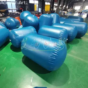 Venta al por mayor 100x60cm inflable Fitness Roller Home Yoga gimnasia cilindro gimnasio Mat barril de aire para deportes