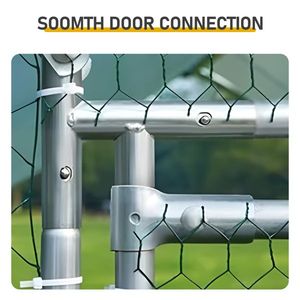 Grand enclos métallique 20 x 10 pieds pour poulets, volailles, lapins, chats, chiens, avec couverture imperméable pour poulailler et abri de ferme - Product Image 6