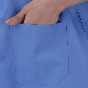 Ensemble de blouses d'infirmière personnalisées pour femmes avec haut à col en V et pantalon droit pour hôpital, clinique et travail médical - Product Image 4