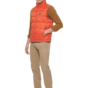Gilet matelassé léger en coton pour homme, sans manches, col montant, service OEM de gros - Product Image 3