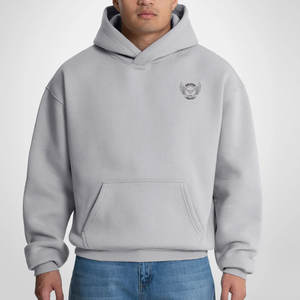 Sudadera con capucha extragrande de tela cómoda y transpirable para hombre, informal, para uso al aire libre y de viaje, con bolsillo canguro y capucha ajustable. - Product Image 1