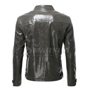 Factory Direct Sale New Arrival <b>Long</b> Sleeves Men <b>Leather</b> <b>Jacket</b> Customized Wholesale <b>Leather</b> Winter <b>Jacket</b> - Product Image 2