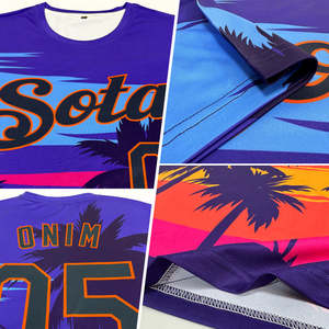 Fully Sublimation Men's Shirts Smooth 180g Polyester Surface Custom Printing Breathable Moisture-Wicking Anti-Bacterial OEM ODM - Product Image 5
