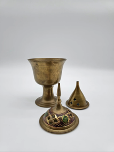 Elegante Quemador de Incienso Metálico Religioso para Oud Árabe - Ecológico y Duradero, de Alta Calidad, Esencial para el Hogar - Product Image 6