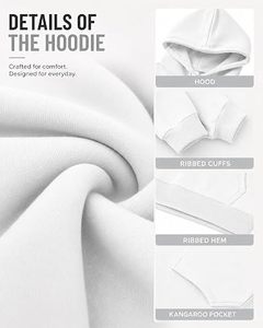 Sudadera con Capucha Extra Grande para Hombre, Personalizada con Logotipo, de Alta Calidad, 300 GSM, de Algodón Grueso, Resistente al Viento y al Agua, para Invierno - Product Image 6
