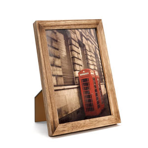 Marco de Fotos Clásico de Madera, Madera de Mango Maciza, Hecho a Mano, Decoración Rústica Moderna para Mesa, Marco de Fotos de Madera de Lujo, Madera de Mango Maciza - Product Image 1