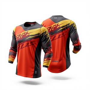 Fabricant de maillots personnalisés de haute qualité, vente en gros, design par sublimation, respirant, prix raisonnable, vêtements de sport, maillot de motocross - Product Image 1