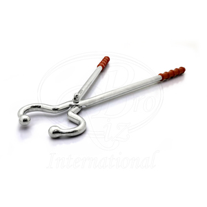 ที่จับวัว สแตนเลส ด้ามยาว พร้อมด้ามจับพีวีซี ใช้ซ้ำได้ ผิวซาติน ความยาวรวม 19 นิ้ว อุปกรณ์จัดการปศุสัตว์ - Product Image 3