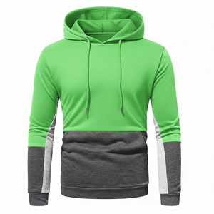 Vente en gros de sweats à capuche vierges économiques, 400 GSM, 100% Coton, molleton doux, écologiques, personnalisables OEM, impression sérigraphique, bicolores - Product Image 6