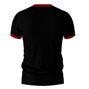 Maillot de rugby respirant imprimé sur mesure pour adultes, design rétro, manches courtes pour hommes - Product Image 3