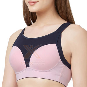 Hauts de yoga pour femmes respirants, simples, à maintien élevé, en Spandex/Nylon, vêtements de fitness en stock, nouveau design personnalisable - Product Image 1