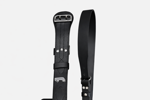 Ceinture Sam Browne en cuir véritable avec bandoulière croisée, style britannique - Product Image 3