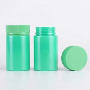 Wide Mouth with Lids Clear Plastic Round PET Plastic <b>Jars</b> for Supplements Vitamins Childproof Cap 8 oz Candy Packaging - Product Image 2
