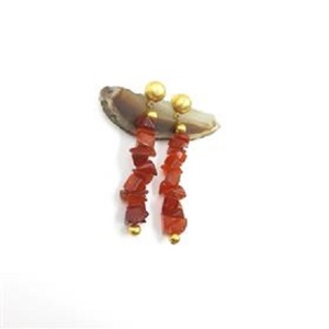 <b>AMETHYST</b> NUGGETS CHIPS HANGING GEMSTONE ROUND <b>STUD</b> <b>EARRINGS</b> <b>AMETHYST</b> GEMSTONE <b>EARRINGS</b> WHOLESALE WITH TRENDY DESIGN - Product Image 1