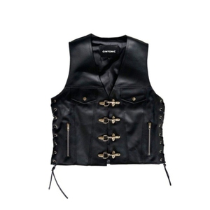 Chaleco de Cuero sin Mangas para Hombre, para Motociclistas y Uso Casual, Ajuste Personalizado, Colores, Tallas y Marca Privada - Product Image 3