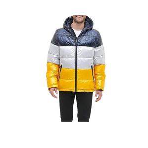 Chaqueta acolchada para hombre, chaqueta acolchada ligera de manga larga con cremallera completa, ropa de abrigo cálida de manga larga con capucha - Product Image 1